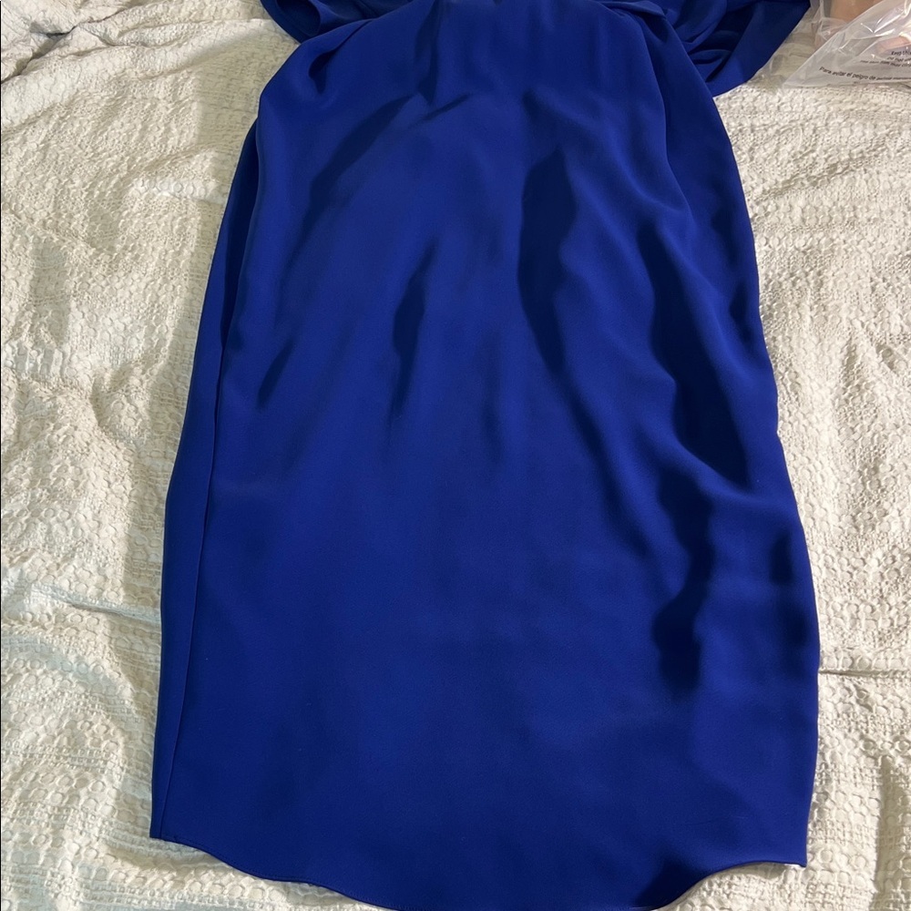 Amanda Uprichard Cobalt Blue maxi Dress size L - Picture 12 of 13